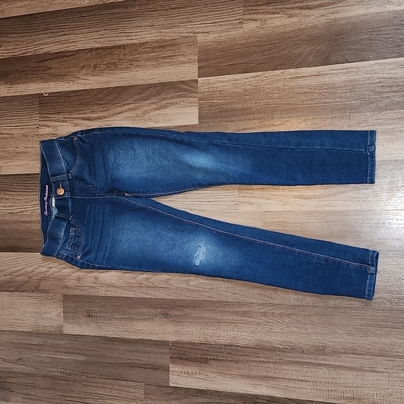 TOMMY Bahama Distressed Jeans Girls Size 7 Stretch - Picture 1 of 3